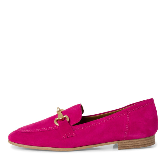 Mocassino Camoscio Fuxia