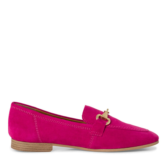 Mocassino Camoscio Fuxia