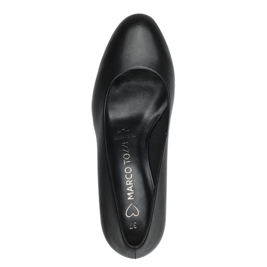 Decollete pelle nera