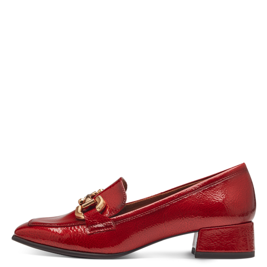 Mocassino vernice rossa
