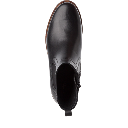 Tronchetto pelle nera