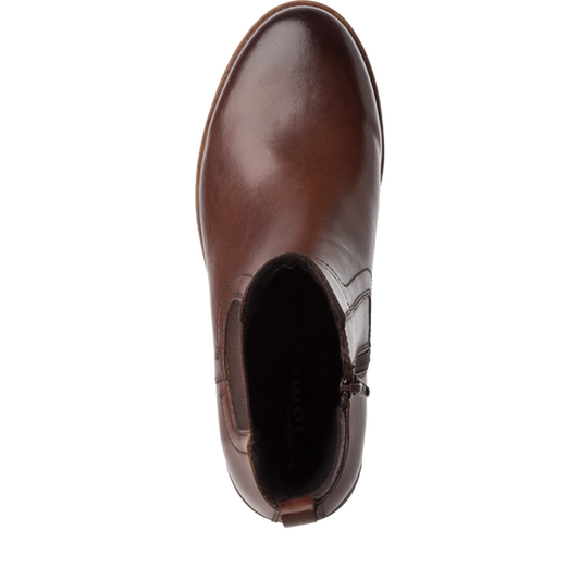 Tronchetto pelle marrone