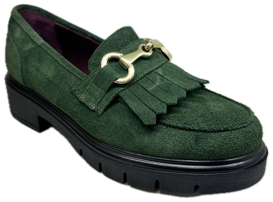 Mocassino camoscio Verde