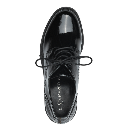 Francesina Nera Lucida con Tacco