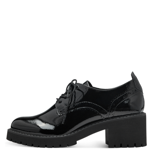 Francesina Nera Lucida con Tacco