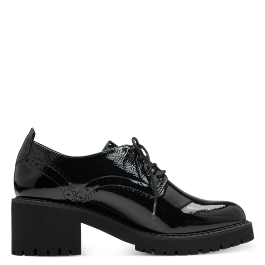 Francesina Nera Lucida con Tacco