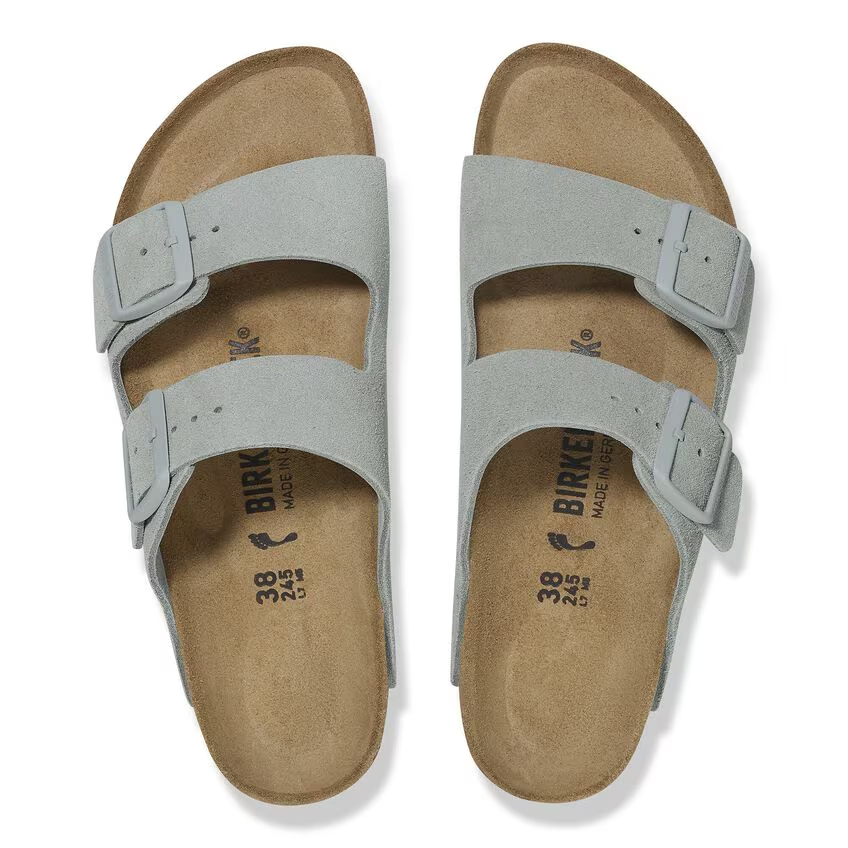 Birkenstock Arizona Pelle Scamosciata Salvia