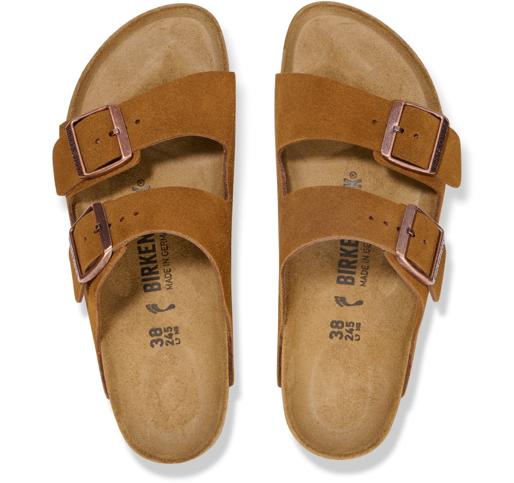 Birkenstock Arizona Camoscio Visone Pianta stretta