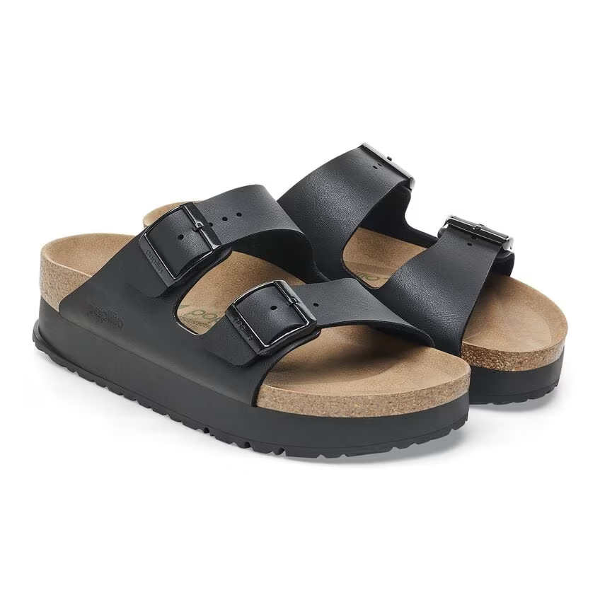 Birkenstock  Arizona Platform Nera PAP Flex