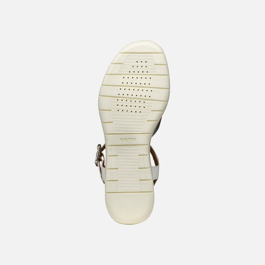 Geox Sandalo Meliconia donna bianco argento