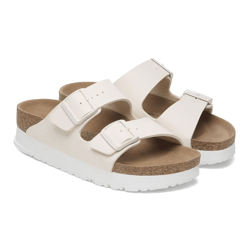 Birkenstock Arizona Pap Flex Platform Eggshell
