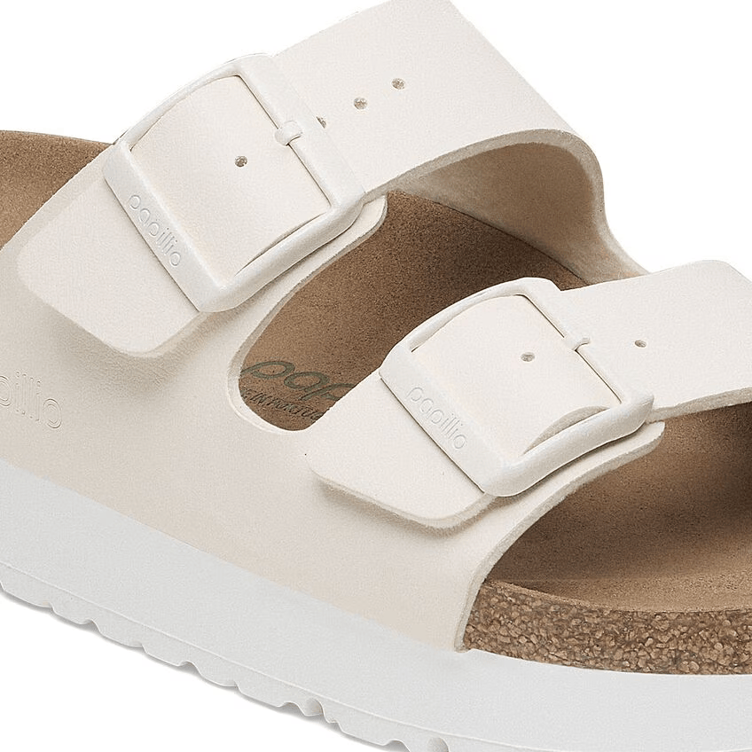 Birkenstock Arizona Pap Flex Platform Eggshell