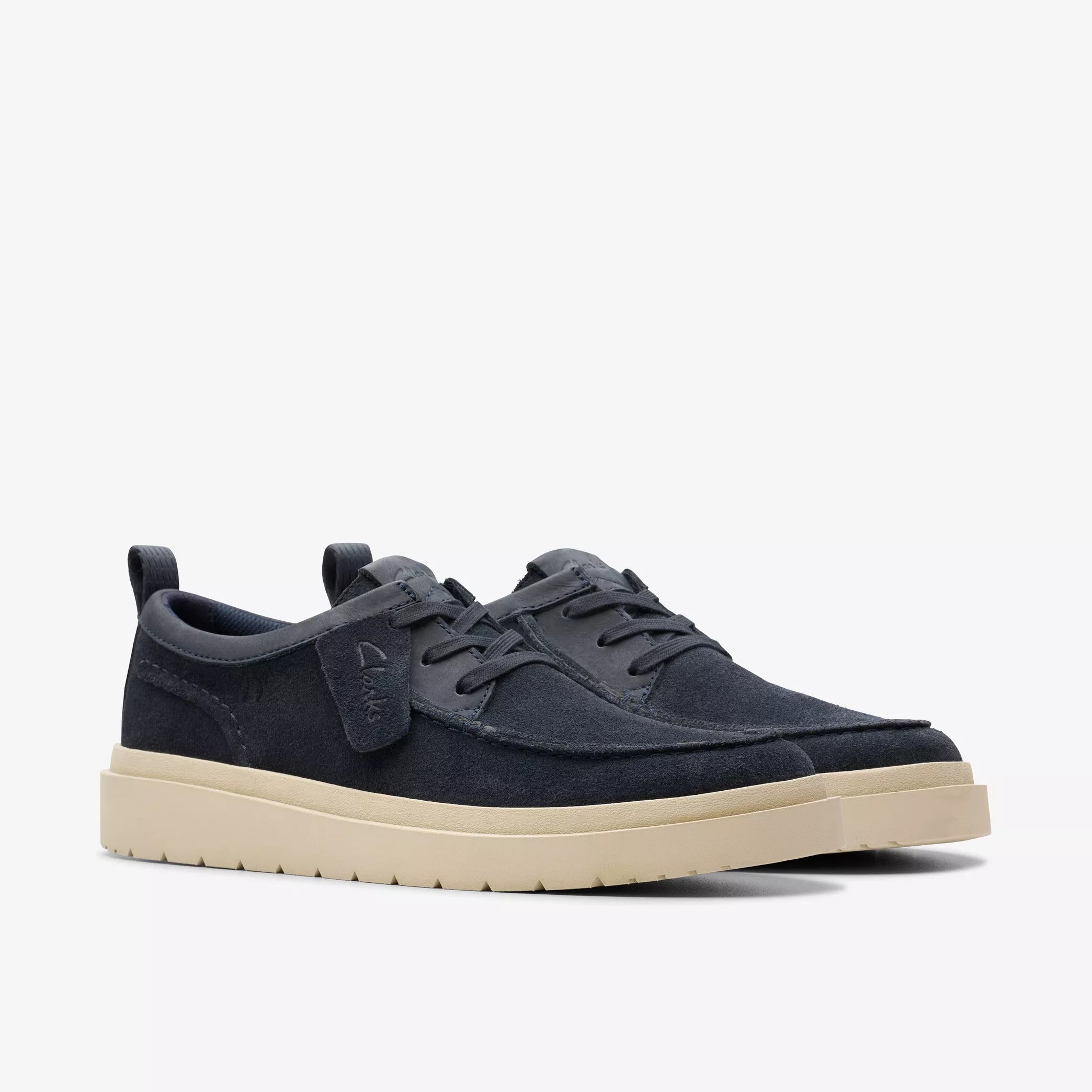 Clarks Polden Moc Pelle scamosciata blu scuro