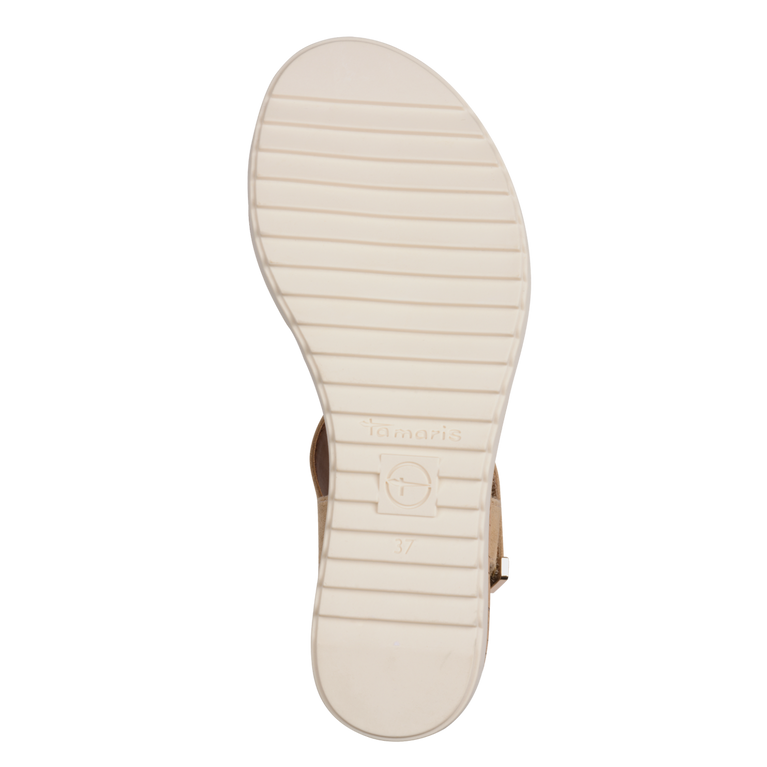 Tamaris Sandalo Beige Vegano con velcri