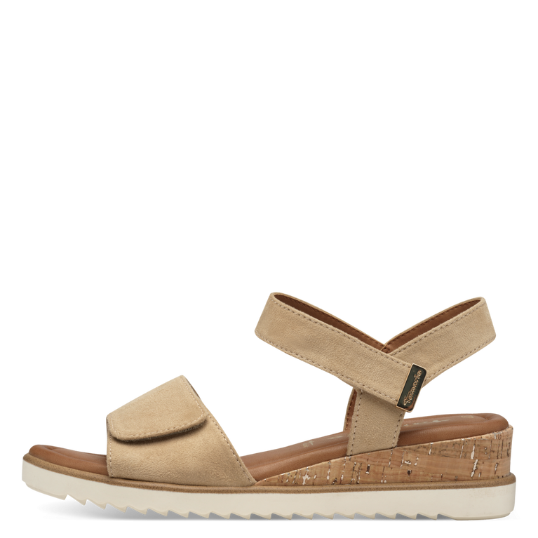 Tamaris Sandalo Beige Vegano con velcri