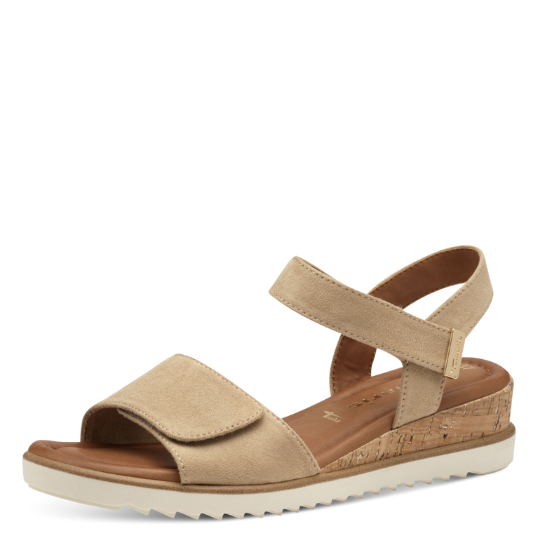 Tamaris Sandalo Beige Vegano con velcri