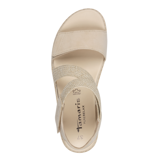 Tamaris Sandalo Avorio plantare estraibile