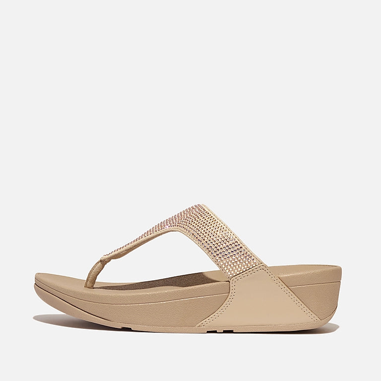 Fit Flop LULU Sandali infradito con strass beige