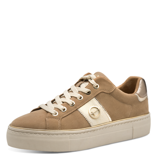 Tamaris sneaker marrone in memory foam