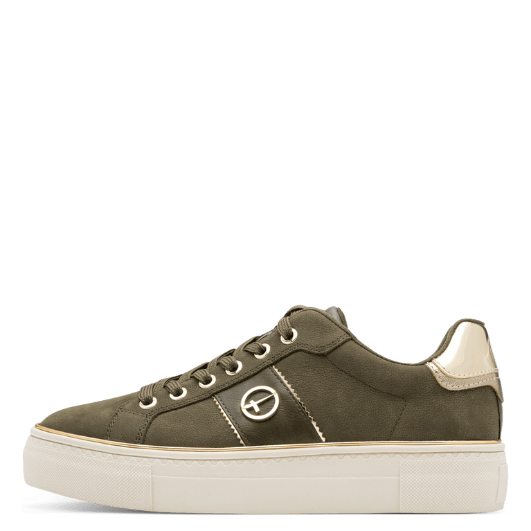 Tamaris sneaker verde in memory foam