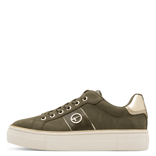Tamaris sneaker verde in memory foam