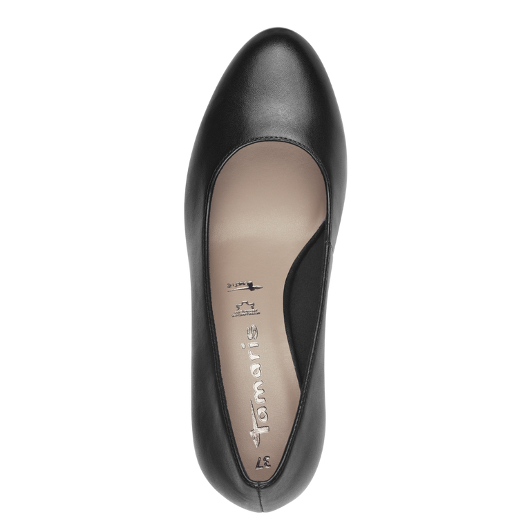 Tamaris Decollete nera in pelle