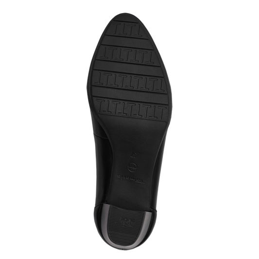 Tamaris decollete nera in pelle