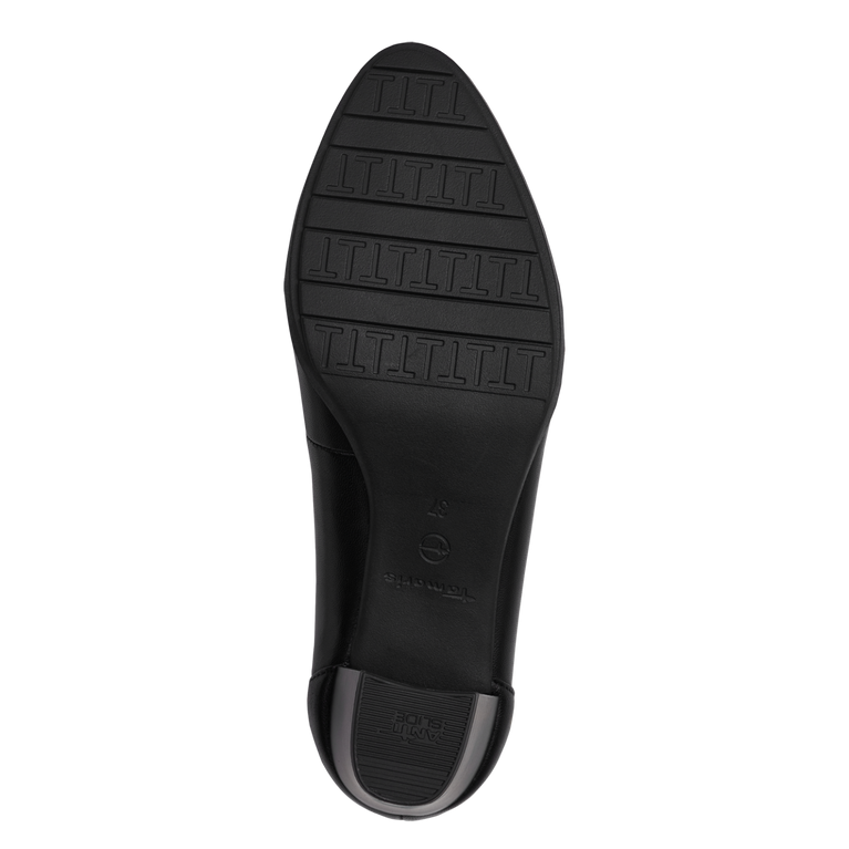 Tamaris decollete nera in pelle