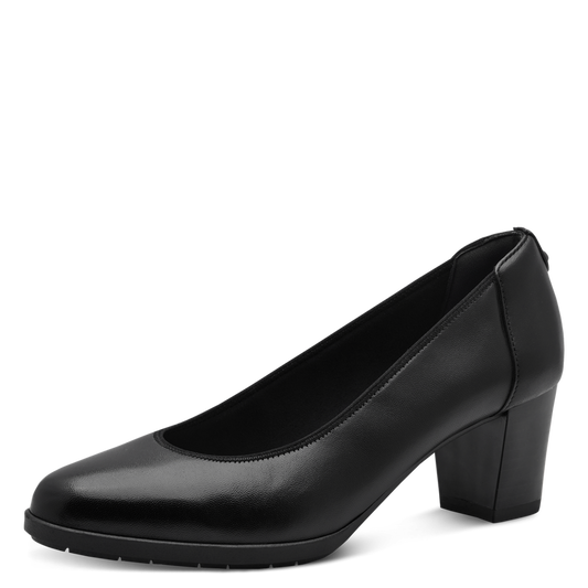 Tamaris decollete nera in pelle