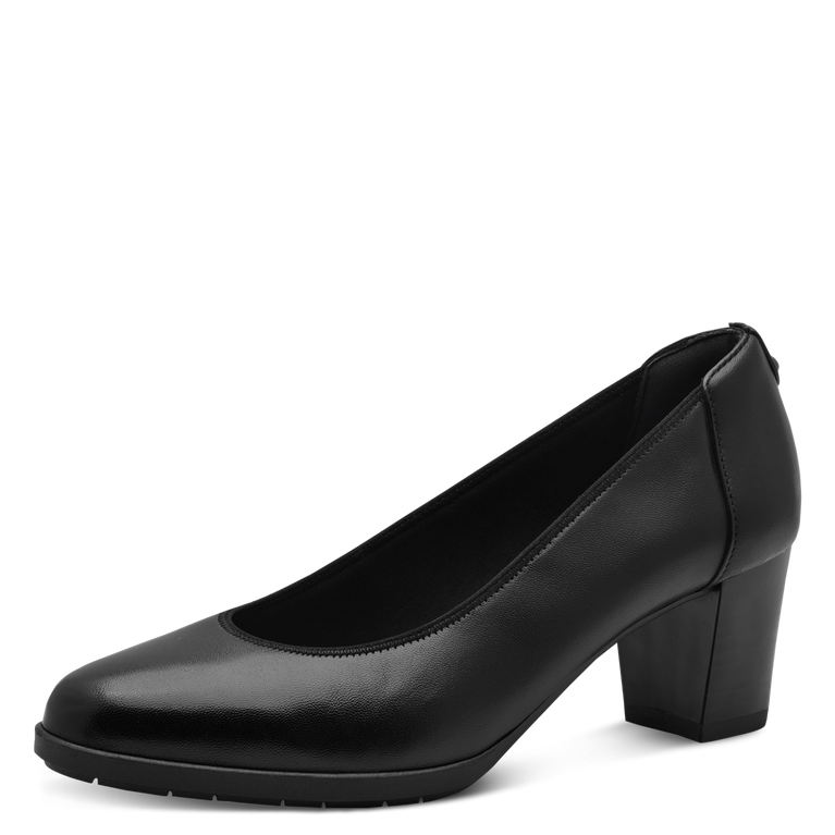 Tamaris decollete nera in pelle