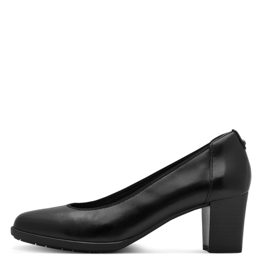 Tamaris decollete nera in pelle