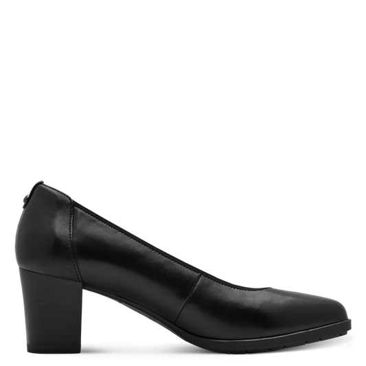 Tamaris decollete nera in pelle