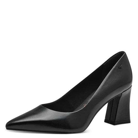 Tamaris decollete nera in pelle