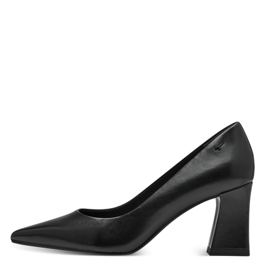 Tamaris decollete nera in pelle