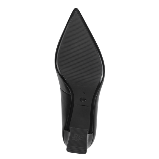 Tamaris decollete nera in pelle