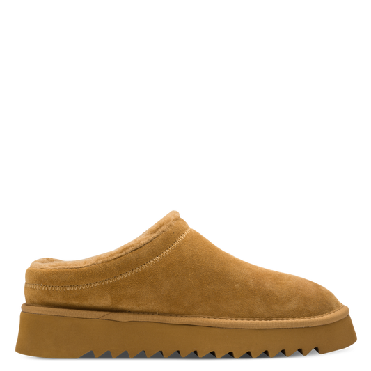 Tamaris sabot beige con pelliccia