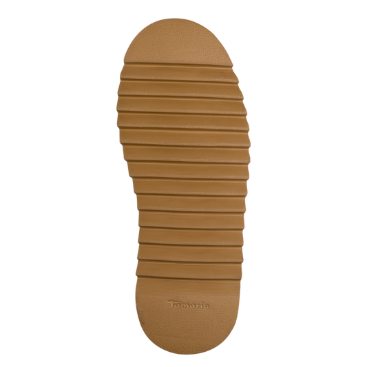 Tamaris sabot beige con pelliccia