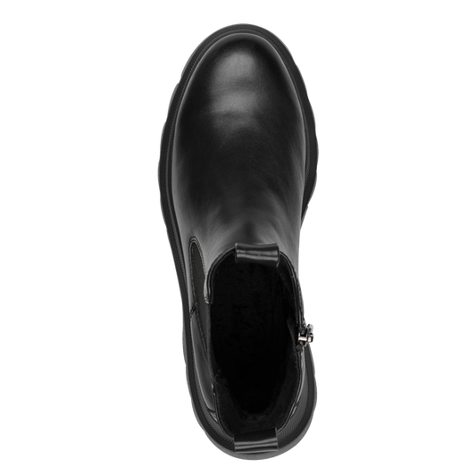 Marco Tozzi Stivaletto nero in pelle