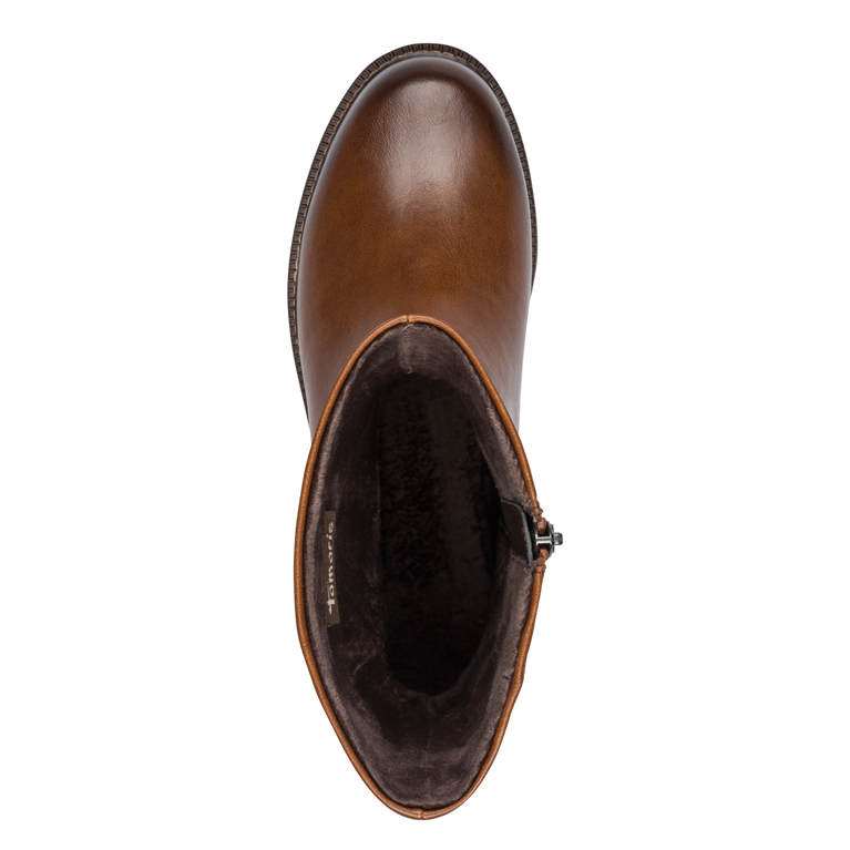 Tamaris mezzo stivale vegano marrone