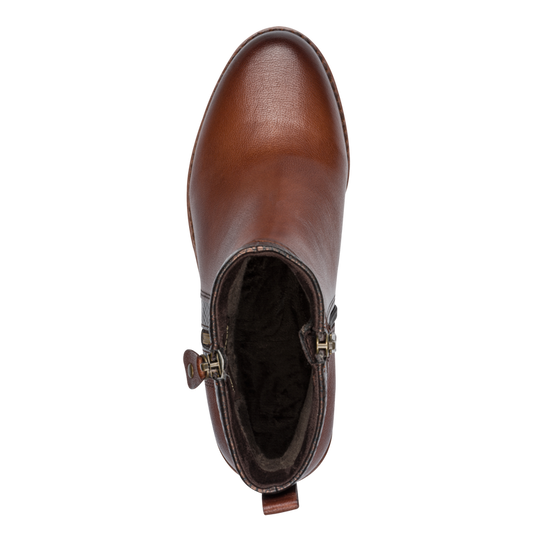 Marco Tozzi Stivaletto pelle cognac