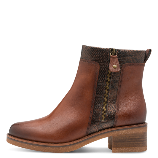 Marco Tozzi Stivaletto pelle cognac