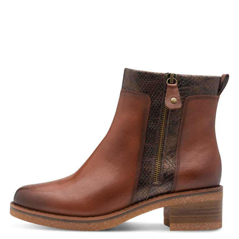 Marco Tozzi Stivaletto pelle cognac