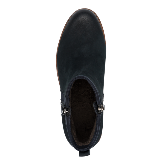 Marco Tozzi stivaletto camoscio blu