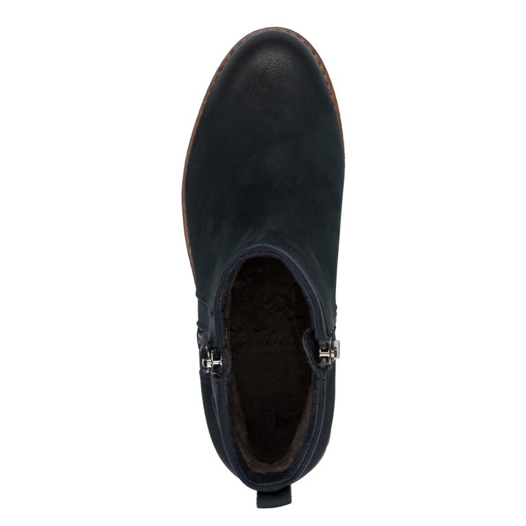 Marco Tozzi stivaletto camoscio blu