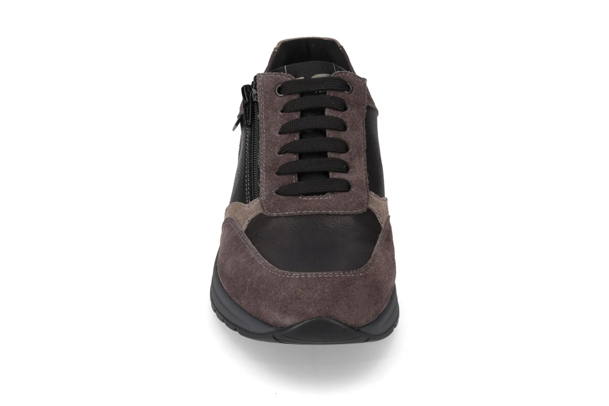 Valleverde Sneaker zip nappa nera da uomo