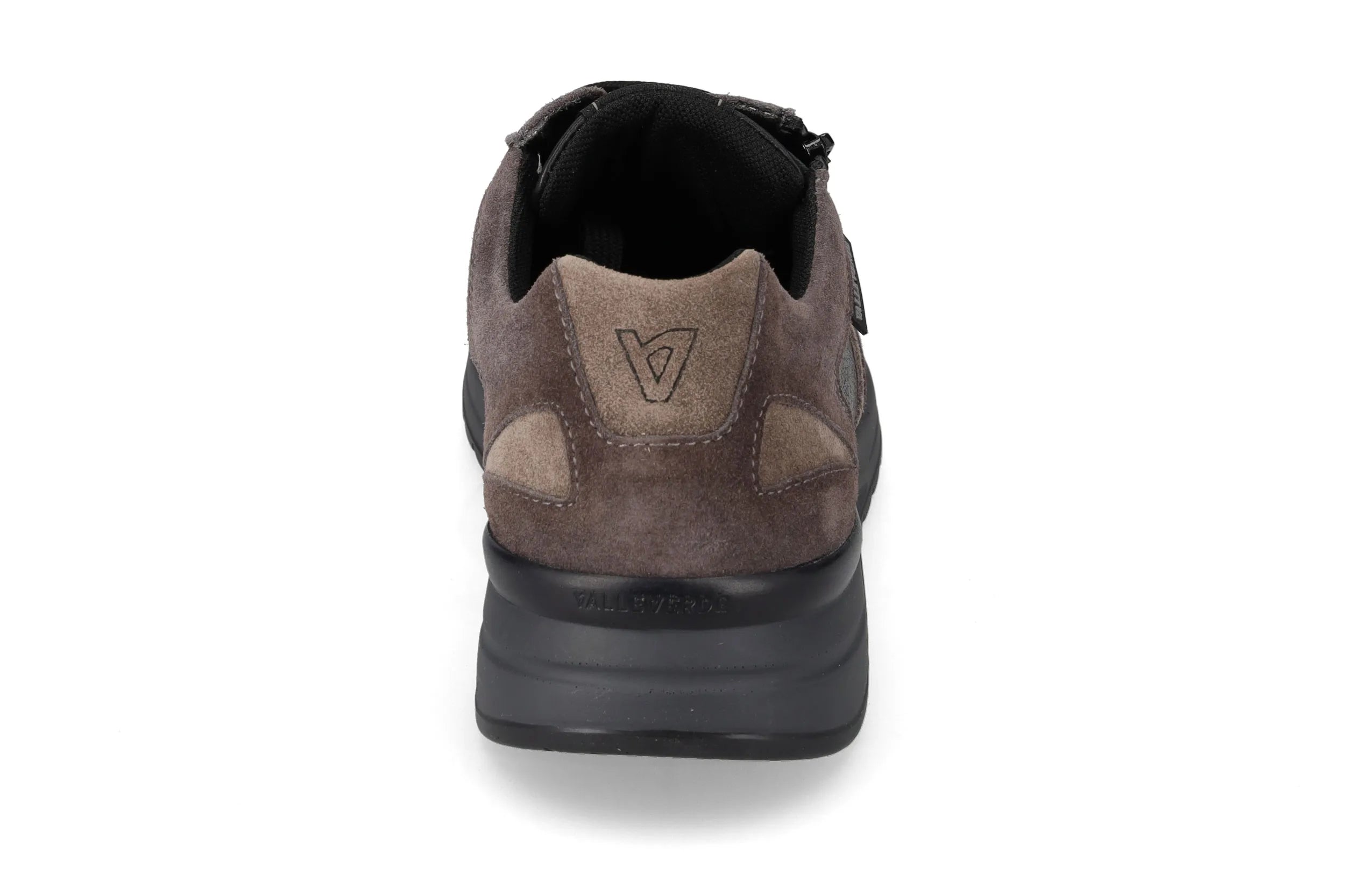 Valleverde Sneaker zip nappa nera da uomo