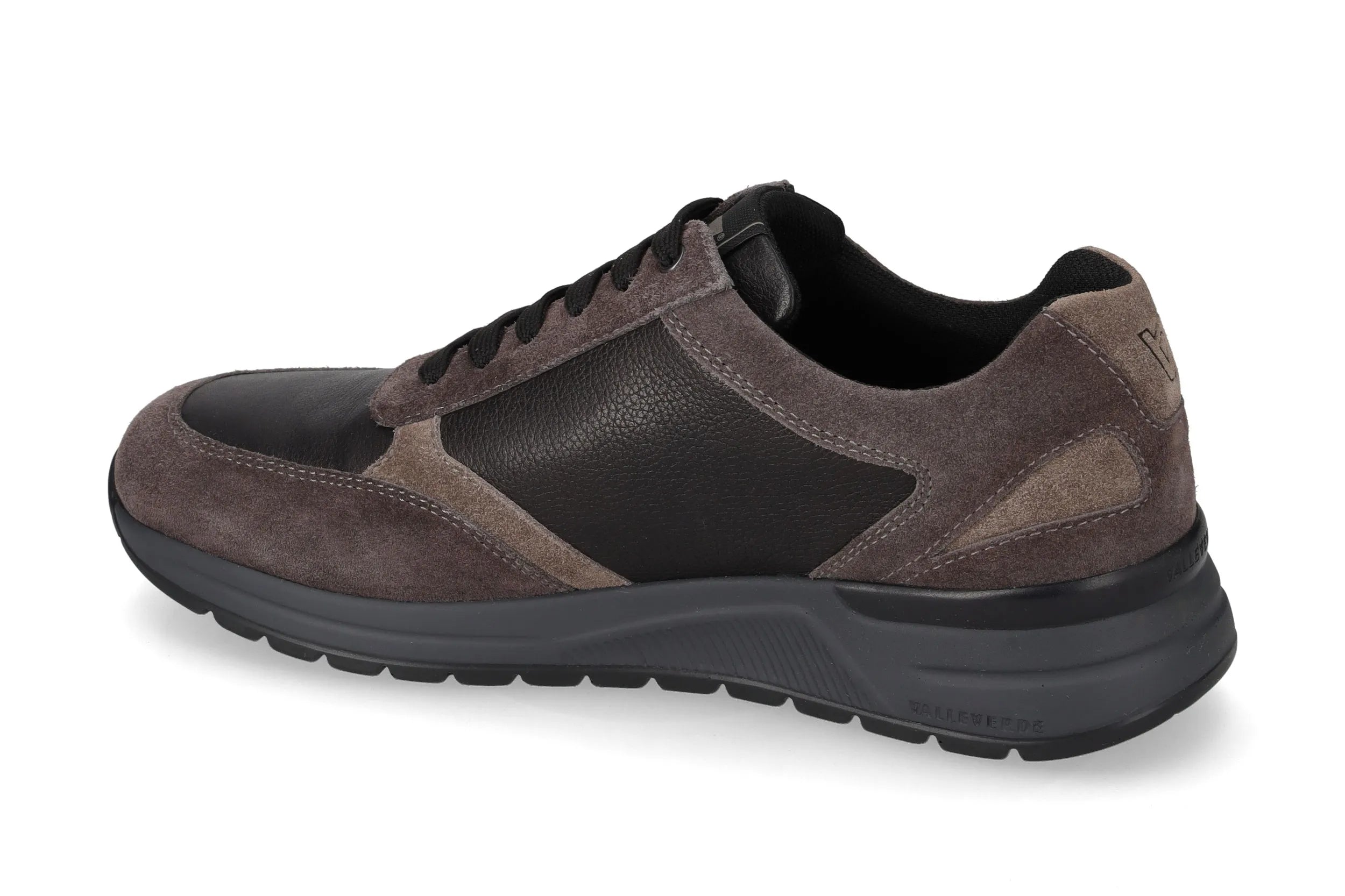 Valleverde Sneaker zip nappa nera da uomo