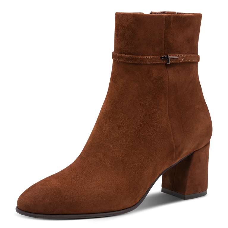 Tamaris Stivaletto elegante da donna in camoscio marrone