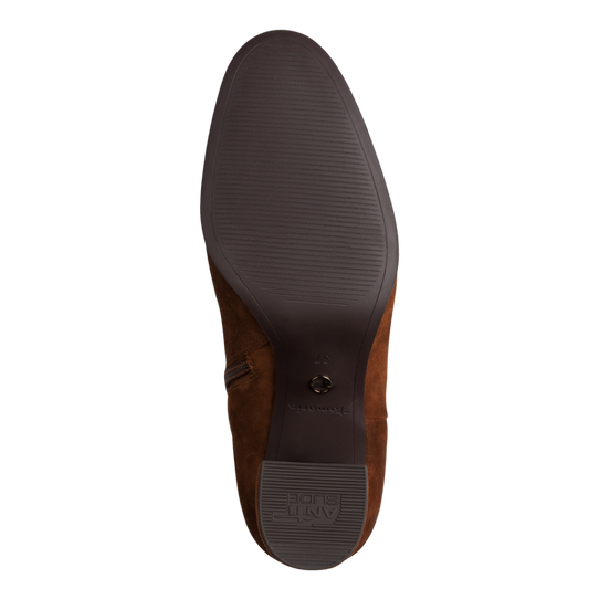 Tamaris Stivaletto elegante da donna in camoscio marrone