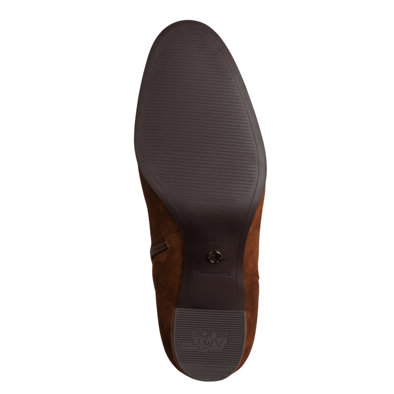 Tamaris Stivaletto elegante da donna in camoscio marrone